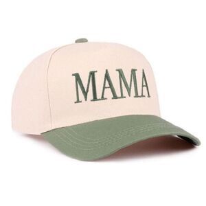 Mama Two-Tone Cotton Cap Cougar Dark Forest Green O/S NEW